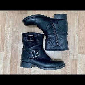 Frye Vicky Engineer boot in black